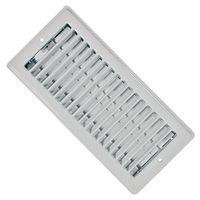 Imperial RG0133 Register, 10 in L, 4 in W, Steel, White