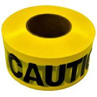 CH Hanson 19000 Barricade Safety Tape, 1000 ft L, 3 in W, Yellow, Polyethylene