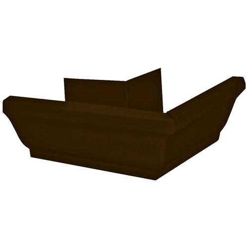 5" OUTSIDE CORNER ALUM. EAVESTROUGH BROWN (20PCES/CTN)