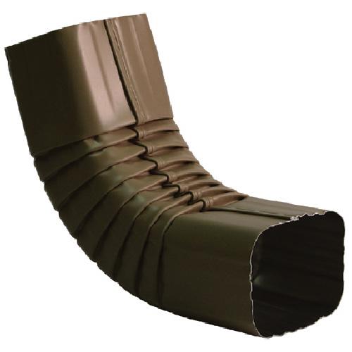 ALUM. 2.5" X 2.5" SQ ELBOW CHOC. BROWN (50/CTN)