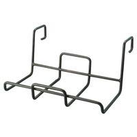 Landscapers Select GB-4327 Square Planter Holder with Hanger, Steel, Black, Powder-Coated