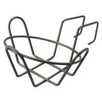 Landscapers Select GB-4326 Round Planter Holder with Hanger, Steel, Black, Powder-Coated