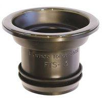 Fernco FTS-3 Wax Free Toilet Seal, Elastomeric PVC, Black, For: 3 in Drain Pipes
