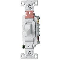 Eaton CS220W Switch, 20 A, 120/277 V, Lead Wire Terminal, Nylon Housing Material, White