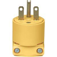 Eaton 4866-BOX Electrical Plug, 2-Pole, 15 A, 250 V, Screw, NEMA: NEMA 6-15, Yellow