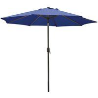 Seasonal Trends 60033 Crank Umbrella, 92.9 in H, 107.9 in W Canopy, 107.9 in L Canopy, Round Canopy, Steel Frame