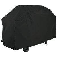 GrillPro 50351 Deluxe BBQ Grill Cover, 51 in W, 21 in D, 40 in H, PEVA/Polyester/PVC, Black