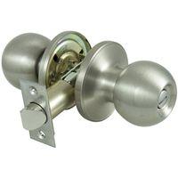 ProSource T3P10V-PS Privacy Lockset, Tubular Design, Stainless Steel