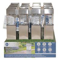 Boston Harbor 24189 Square Bollard Path Stake Lights, Ni-MH Battery, AA Battery, 1-Lamp, LED Lamp, Stainless Steel
