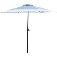 Seasonal Trends 59794 Tilt/Crank Market Umbrella, 94.4 in H, 106.2 in W Canopy, 106.3 in L Canopy, Hexagonal Canopy