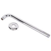 Boston Harbor B1180CP Shower Arm, 1/2-14 Connection, Threaded, 2.75 in L, Stainless Steel, 90 deg