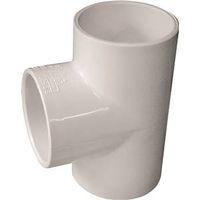 IPEX 435780 Pipe Tee, 2 in, Socket, PVC, White, SCH 40 Schedule, 150 psi Pressure