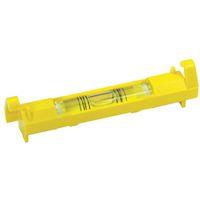 STANLEY 42-193 Line Level, 3-3/32 in L, 1-Vial, 2-Hang Hole, Non-Magnetic, ABS, Yellow