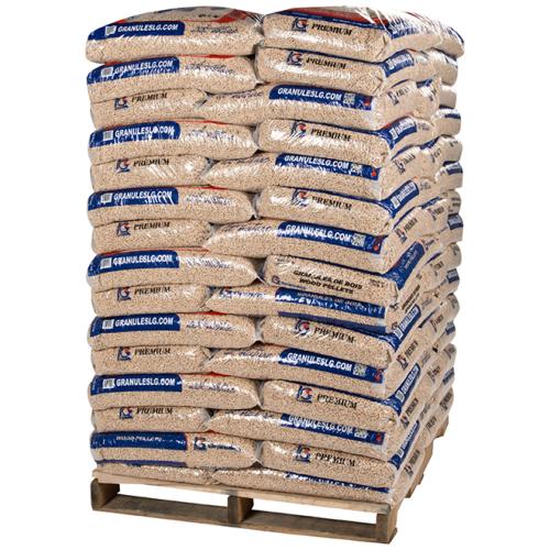 WOOD PELLETS L.G. 40LBS (55 BAGS/PALLET)