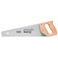 STANLEY 15-334 Handsaw, 15 in L Blade, 8 TPI, Extra Wide Handle, Wood Handle