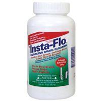 Insta-Flo IS-100 Drain Cleaner, Solid, White, 1 lb Bottle