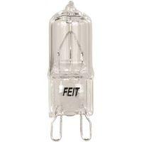 Feit Electric BPQ60/G9/CAN Halogen Bulb, 2-1/4 in L Dimensions, 60 W, G9 Lamp Base, JCD T4 Lamp, 3000 K Color Temp