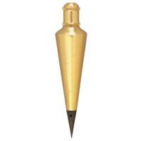 Johnson 108 Plumb Bob, 8 oz, Brass, Lacquered