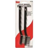 Oatey 31410 Specialty Brush, Brass/Stainless Steel Bristle, Polystyrene Handle
