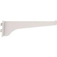 Knape & Vogt 180 WH 10 Shelf Bracket, 10 in L, Steel, Powder-Coated, White