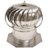 Master Flow GC12E Rotary Turbine Ventilator, External, 12 in Dia Throat, Steel, Mill