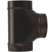 Imperial BM0084 Assembled Tee, 7 in, 24 ga Thick Wall, Steel, Black, Matte