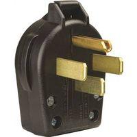 Eaton S21-SP Electrical Plug, 3-Pole, 30/50 A, 125/250 V, Screw, NEMA: NEMA 14-30P, 14-50P, Black