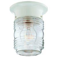 Boston Harbor HV-66919-WH-3L Porch Light, 120 V, 60 W, Steel Fixture, White Fixture