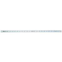Johnson J236 Yardstick, SAE Graduation, Aluminum, Clear, 1-1/8 in W, 0.075 in Thick
