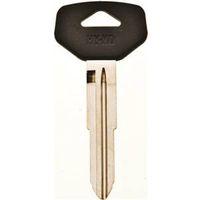 Hy-Ko 12005TR40 Automotive Key Blank, Brass/Plastic, Nickel, For: Toyota Vehicle Locks, TR40 Key Number