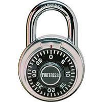 Master Lock 1850D Padlock, 1-7/8 in W Body, 5/16 in Dia Shackle, 3/4 in H Shackle, Steel Shackle, Stainless Steel Body