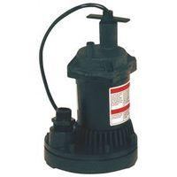 Flotec FP0S1250X-08 Submersible Utility Pump, 115 V, 0.166 hp, 1 in Outlet, 1200 gph, Thermoplastic