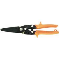 Crescent Wiss M300N Utility Snip, 10-1/2 in OAL, 3 in L Cut, Straight Cut, Steel Blade, Non-Slip Handle, Orange Handle