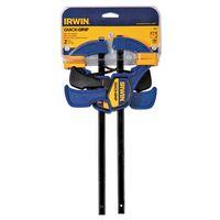 Irwin QUICK-GRIP 1964743/5462 Bar Clamp, 150 lb, 6 in Max Opening Size, 2-7/16 in D Throat