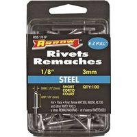 Arrow RSS1/8IP Pop Rivet, Short, 1/8 in Grip, 1/8 in L, Steel