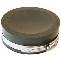 Fernco QC-104 Pipe Cap, 4 in, PVC Body, 4.3 psi Pressure