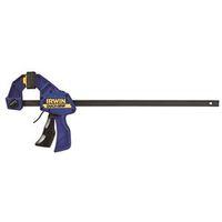 Irwin QUICK-GRIP 1964741 Bar Clamp/Spreader, 300 lb, 36 in Max Opening Size, 3-3/16 in D Throat, Steel Body