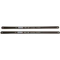 STANLEY 15-908A Hacksaw Blade, 10 in L, 18 TPI, HCS Cutting Edge