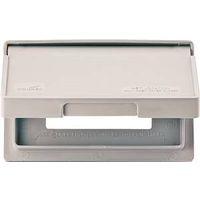 Eaton Wiring Devices S3966 Cover, 7 in L, 4-1/2 in W, Rectangular, Thermoplastic, Gray, Electro-Plated