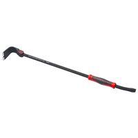 Crescent CODE RED Series DB30X Pry Bar, 30 in L, Flat End, Nail Slot Tip, Steel, Black, 4-1/8 in W
