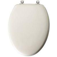 Mayfair 144CP-000 Toilet Seat, 18-1/2 in L, Elongated, Molded Wood, White