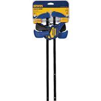 Irwin QUICK-GRIP 1964745/54122 Bar Clamp, 150 lb, 12 in Max Opening Size, 2-7/16 in D Throat