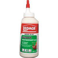 LePage 524644 Outdoor Weatherproof Glue, Light Brown, 800 mL Bottle