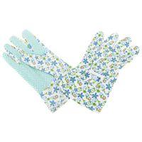Diamondback C001 Garden Gloves with PVC Dots, Women's, One-Size, 9 in L, Straight Thumb, Fabric/Cotton/Polyester