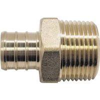 Apollo CPXMA3434 Pipe Adapter, 3/4 in, PEX x MPT, Brass