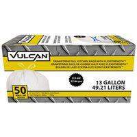 Vulcan FG-O3812-04 Kitchen Trash Bag, 13 gal, White