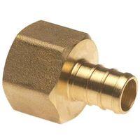 Apollo APXFA1234 Hose Pipe Adapter, 1/2 x 3/4 in, PEX x FPT, PEX-B, Brass, 200 psi Pressure
