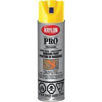 Krylon 458500000 Inverted Marking Spray Paint, Yellow, 15 oz
