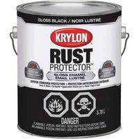 Krylon 469401000 Enamel Paint, Gloss, Black, 3.78 L Pail
