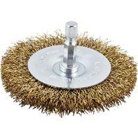 Vulcan 322201OR Wire Wheel Brush, 4 in Dia, 1/4 in Quick Change Shank in Arbor/Shank
